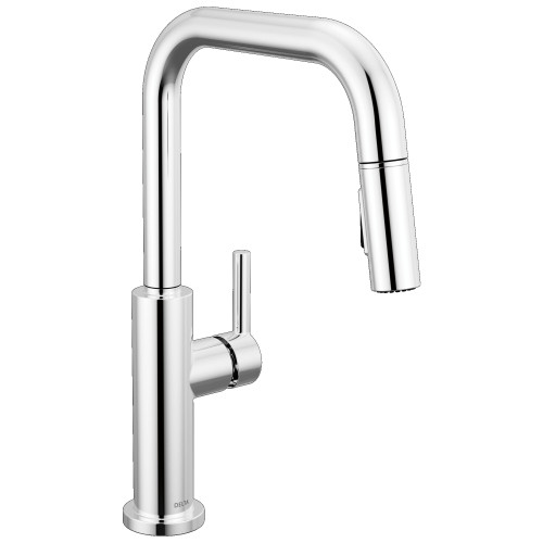 19868LF Nicoli 11.06-in x 10.75-in x 15.75-in Single-Handle Pull-Down Kitchen Faucet, Chrome