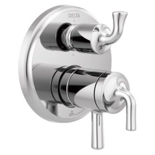 T27933 Kayra 2-Handle Monitor 17 Series Valve Trim with 3- or 6- Setting Diverter, Chrome