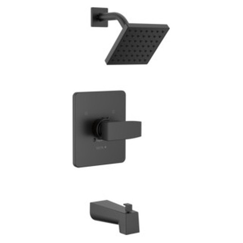 T14467-BLLHD-PP Modern Monitor 14 Series Tub & Shower Trim Less Head, Matte Black