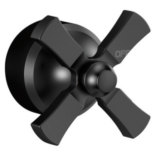 H567BL Dorval Handle 1C Volume FM Tub Filler 14S, Matte Black