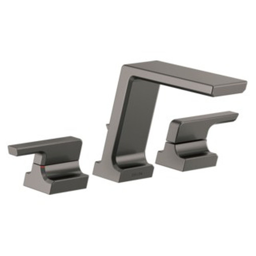 T2799-KS-PR Pivotal Delta Pivotal Roman Tub Trim, Lumicoat Black Stainless