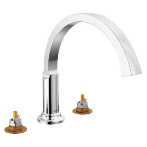 T2788-PR-LHP Tetra Delta Tetra Roman Tub Trim, Lumicoat Chrome