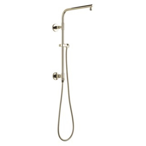 58810-PN-PR Universal Showering Components Emerge 18" Round Shower Column, Lumicoat Polished Nickel