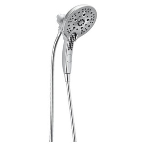 Delta 58620-PR-PK Universal Showering Components H2Okinetic In2ition 5-Setting Two-In-One Shower, Lumicoat Chrome
