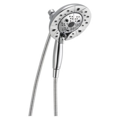 Delta 58480-PR-PK Universal Showering Components H2Okinetic In2ition 5-Setting Two-in-One Shower, Lumicoat Chrome