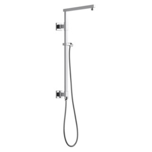 58420-PR Universal Showering Components Emerge 26" Angular Shower Column, Lumicoat Chrome