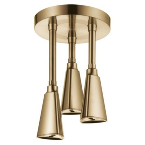 Delta 57140-CZ Universal Showering Components H2Okinetic Pendant Raincan Shower Head, Champagne Bronze