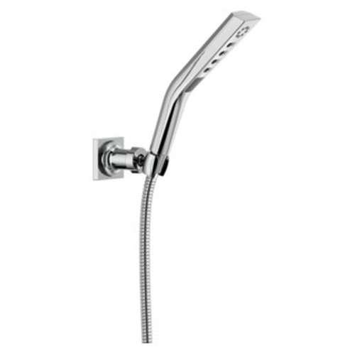 Delta 55799-PR Universal Showering Components H2Okinetic 3-Setting Wall Mount Hand Shower, Lumicoat Chrome