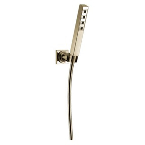 Delta 55567-PN-PR Universal Showering Components H2Okinetic Single-Setting Adjustable Wall Mount Hand Shower, Lumicoat Polished Nickel