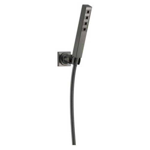 Delta 55567-KS-PR Universal Showering Components H2Okinetic Single-Setting Adjustable Wall Mount Hand Shower, Lumicoat Black Stainless