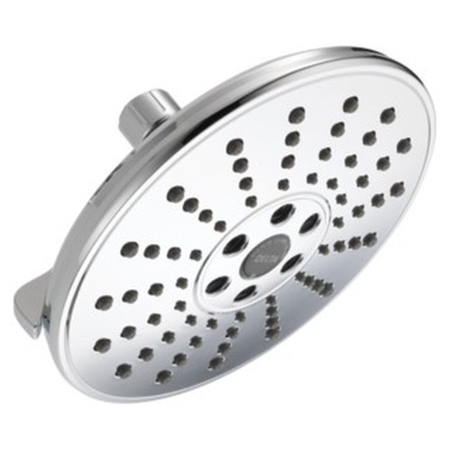 Delta 52688-PR Universal Showering Components H2Okinetic 3-Setting Raincan Shower Head, Lumicoat Chrome