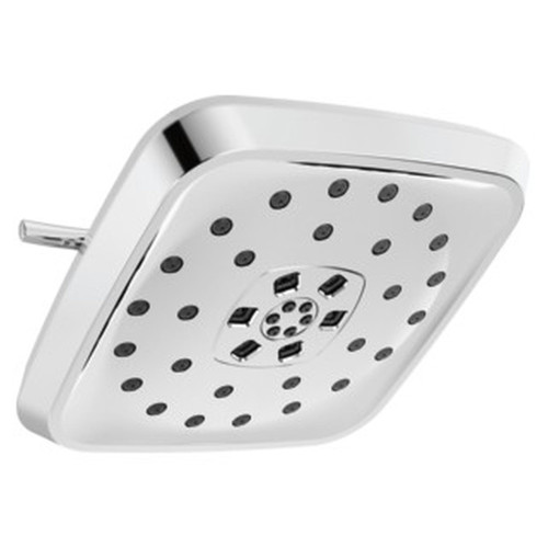Delta 52460-PR Universal Showering Components H2Okinetic 4-Setting Shower Head with UltraSoak, Lumicoat Chrome