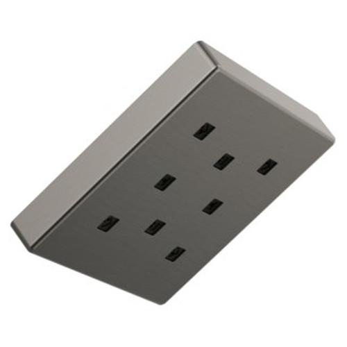 52171-KS-PR Universal Showering Components H2Okinetic Single-Setting Metal Raincan Shower Head, Lumicoat Black Stainless