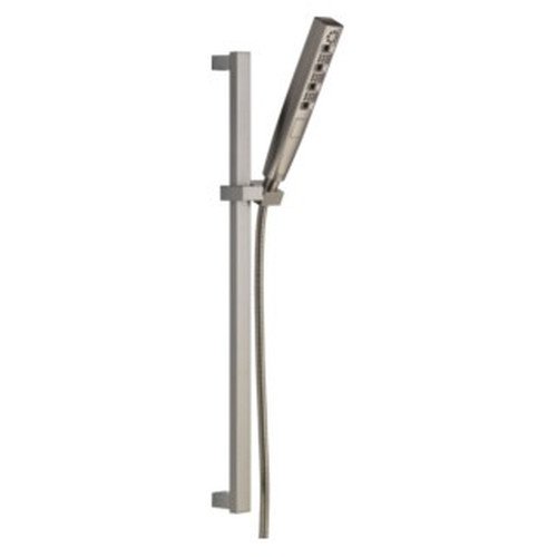 Delta 51140-SS-PR Universal Showering Components H2Okinetic Hand Shower 1.75 GPM w/Slide Bar 4S, Lumicoat Stainless