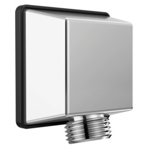 50570-PR Universal Showering Components Square Wall Elbow for Hand Shower, Lumicoat Chrome