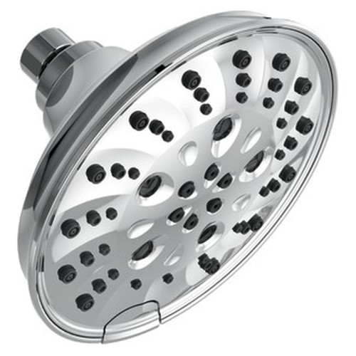 Delta 52669Universal Showering Components H2Okinetic 5-Setting Traditional Raincan Shower Head, Chrome