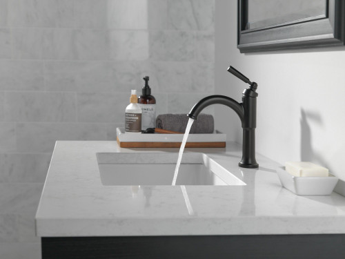 535-BLMPU-DST SAYLOR Single Handle Bathroom Faucet, Matte Black