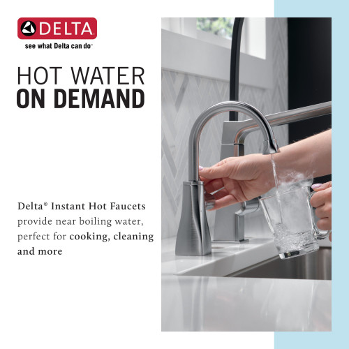 Delta 1940LF-H-AR Other Contemporary Square Instant Hot Water Dispenser, Arctic Stainless