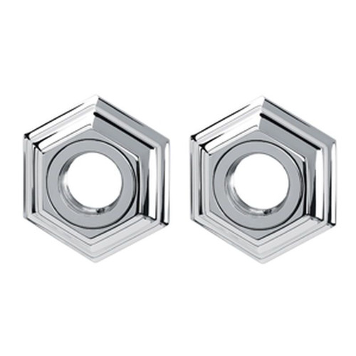 Alno Nicole A7724-PC Grab Bar Brackets Traditional 3-in in Polished Chrome