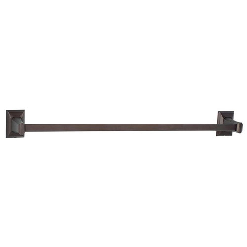 Alno Geometric A7920-24-CHBRZ Towel Bar Transitional in Chocolate Bronze