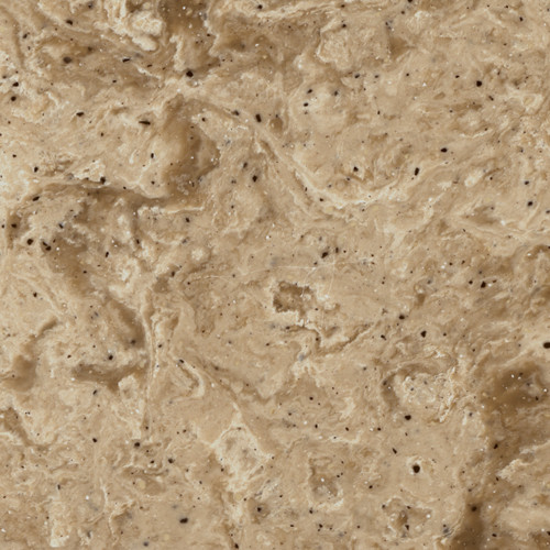 36.75 in. W x 22.25 in. D Solid Surface Vanity Top in Sand Mountain with 8in Centerset and Oval Integral Sink