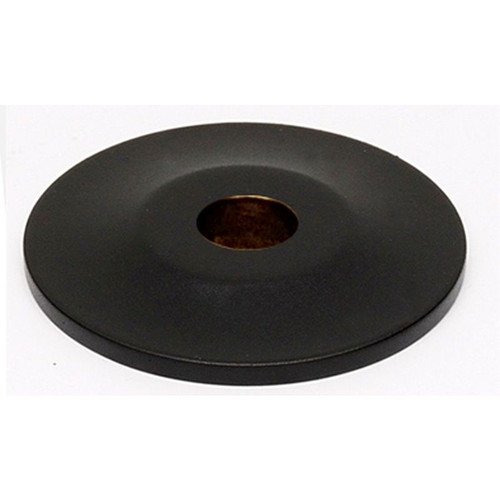 Knob Backplate Traditional 3/4-in in Matte Black