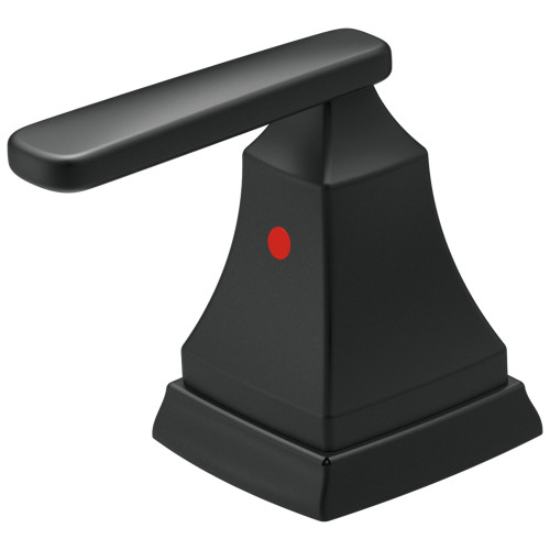 H264BL Ashlyn Lavatory Metal Lever Handles, Matte Black