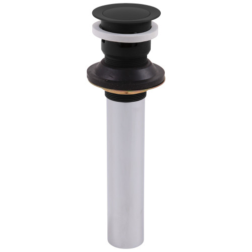 33W576BL Other Push Pop Up with Overflow , Matte Black