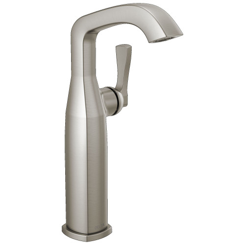776-SS-PR-DST Stryke 6.56-in x 4.38-in x 11.19-in Single Handle Vessel Bathroom Faucet, Lumicoat Stainless