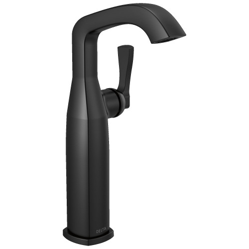 776-BL-DST Stryke 6.56-in x 4.38-in x 11.19-in Single Handle Vessel Bathroom Faucet, Matte Black