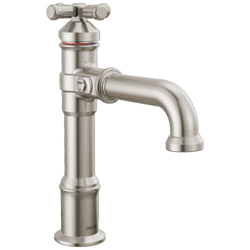 687-SS-PR-DST Broderick 7.13-in x 2.00-in x 9.00-in Single Handle Bathroom Faucet, Lumicoat Stainless