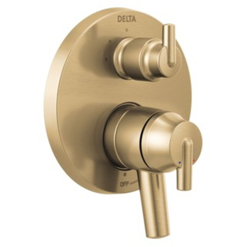 T27859-CZ Trinsic Contemporary Monitor 17 Series Valve Trim with 3-Setting Integrated Diverter, Champagne Bronze