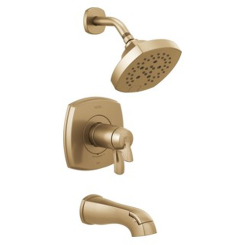 T17T476-CZ Stryke 17 Thermostatic Tub and Shower Only, Champagne Bronze