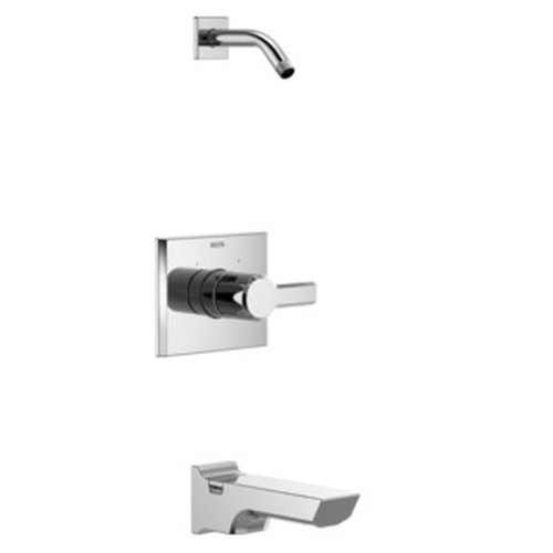 T14499-PR-LHD Pivotal Monitor 14 Series Tub and Shower Trim Less Head, Lumicoat Chrome