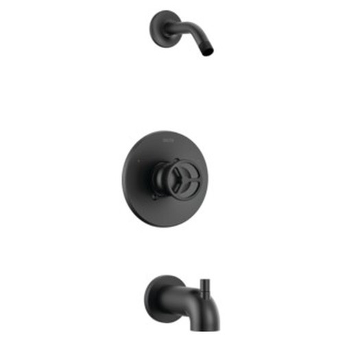 T14458-BLLHD Trinsic Tub Shower Trim Less Shower Head, Matte Black
