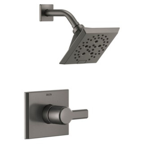 T14299-KS-PR Pivotal Monitor 14 Series H2Okinetic Shower Trim, Lumicoat Black Stainless