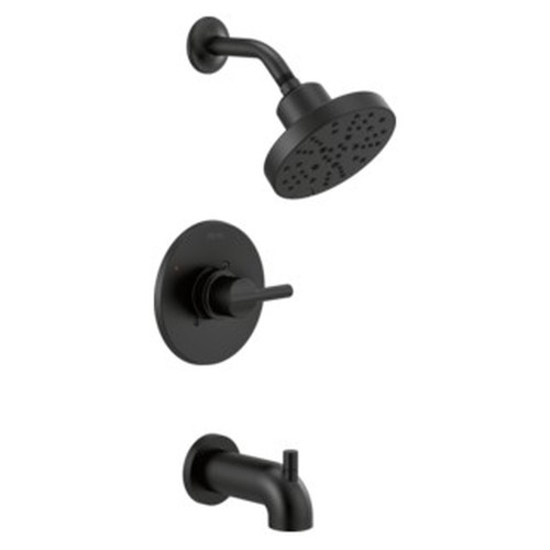 144749-BL Nicoli Monitor 14 Series H2Okinetic Tub and Shower, Matte Black