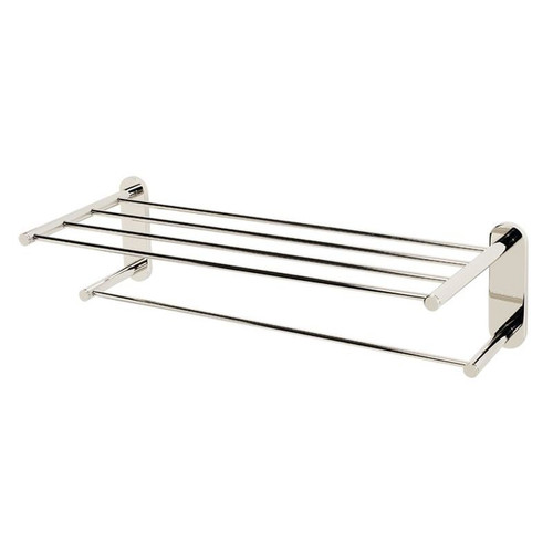 Alno Contemporary I A8326-24-PN Modern Towel Rack in Polished Nickel