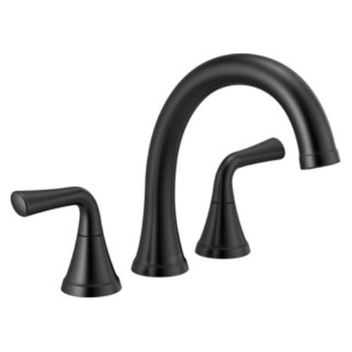 T2733-BL Kayra Delta Kayra Roman Tub Trim, Matte Black