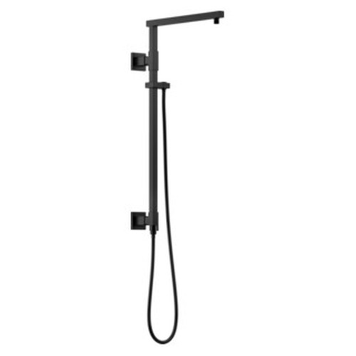 58420-BL Universal Showering Components Shower Column 26" Angular, Matte Black