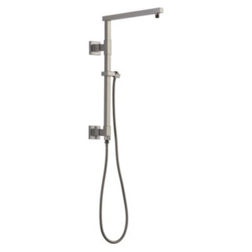 58410-SS-PR Universal Showering Components Emerge 18" Angular Shower Column, Lumicoat Stainless