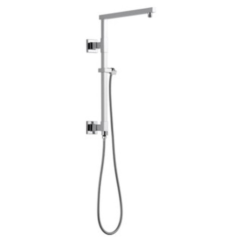 58410-PR Universal Showering Components Emerge 18" Angular Shower Column, Lumicoat Chrome