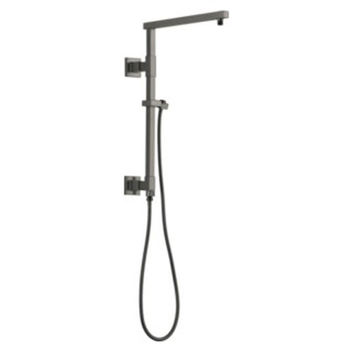 Delta 58410-KS-PR Universal Showering Components Emerge 18" Angular Shower Column, Lumicoat Black Stainless