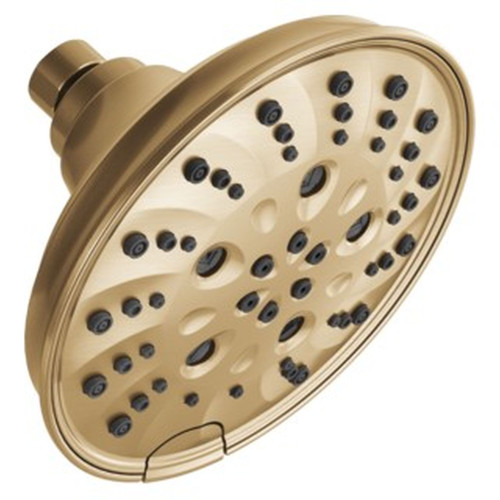 Delta 52669-CZ-PR Universal Showering Components H2Okinetic 5-Setting Traditional Raincan Shower Head, Lumicoat Champagne Bronze