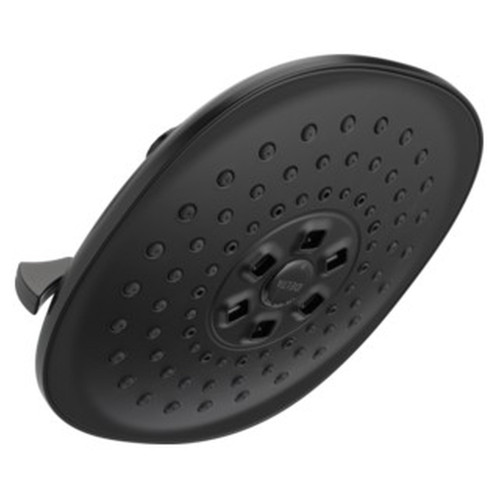 Delta 52686-BL Universal Showering Components H2Okinetic R 3-Setting Raincan Shower Head, Matte Black