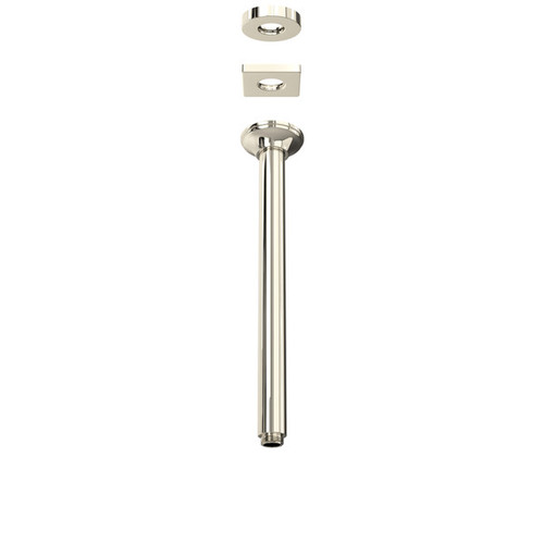 Rohl 1505/12PN 13-in Ceiling Mount Shower Arm, Polished Nickel
