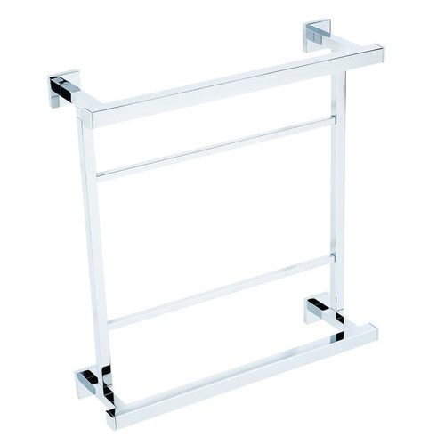 Modern Towel Rack in Polished Chrome