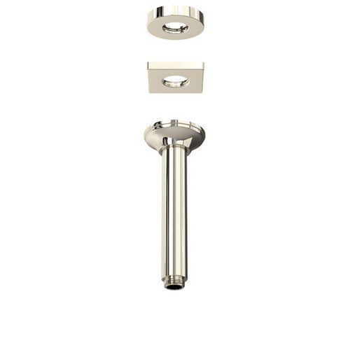 Rohl 1505/6PN 7-in Ceiling Mount Shower Arm, Polished Nickel