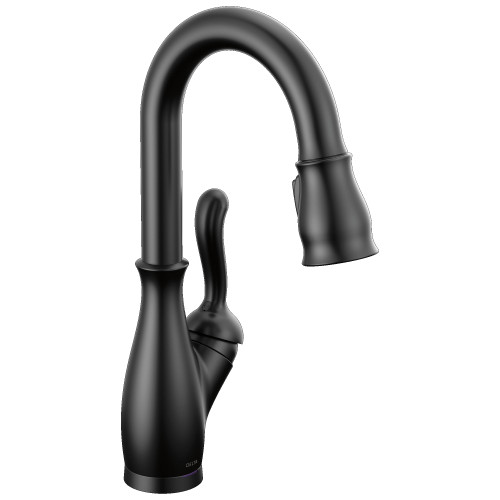 9678TL-BL-DST Leland 9.13-in x 3.50-in x 14.56-in Touch2O Bar and Prep Faucet with Touchless Technology, Matte Black
