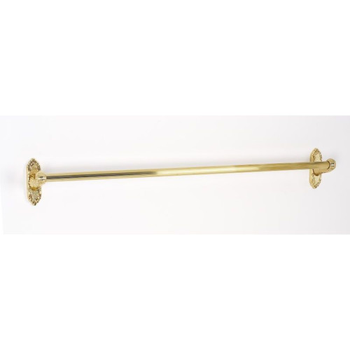 Alno Ribbon & Reed A8520-30-PB Towel Bar Traditional in Polished Brass